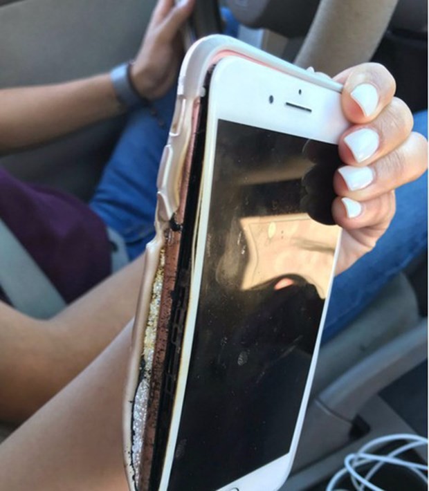 İphone da patladı